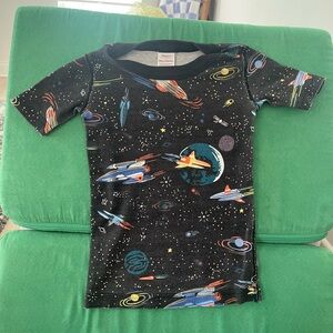Hanna Andersson Cosmic Adventure Kids Pajama Set - Black and Blue
